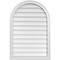 Ekena Millwork Round Top Surface Mount PVC Gable Vent w/ 2"W x 1-1/2"P Brickmould Frame, 26"W x 38"H GVPRT26X3802SN - alternate 1